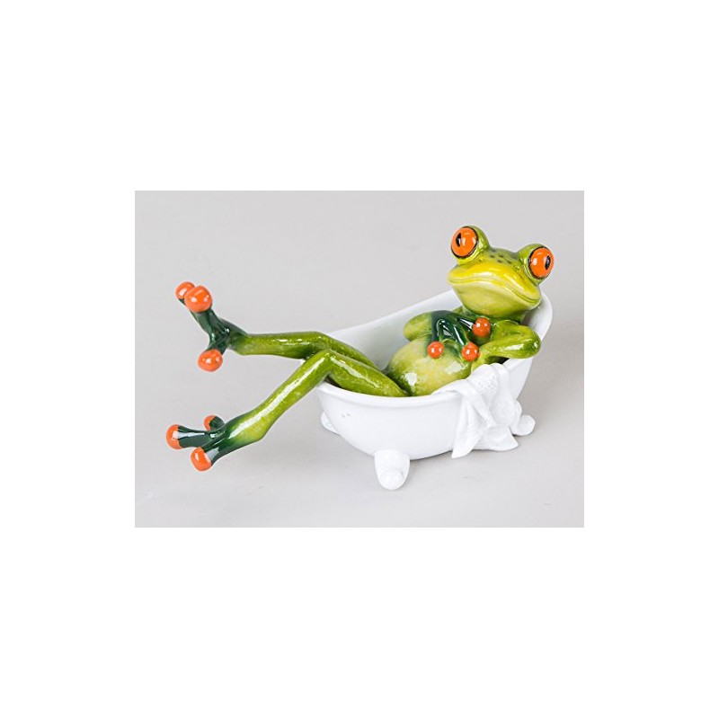 Cute Frog in Bathtub Decorative Figurine Decorative Figurine Bath