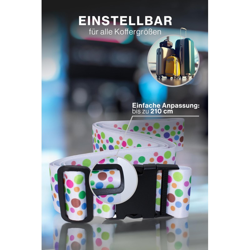 Wenter.S Luggage Straps - Unique Luggage Strap - Premium Luggage