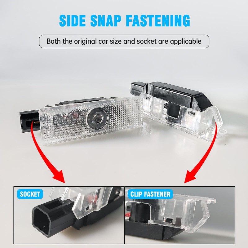 2 Pack LED Car Door Projector Courtesy Lights Ghost Shadow