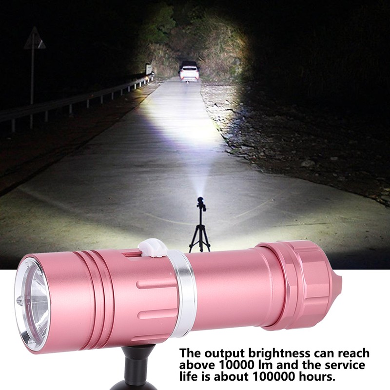 L2 LED Flashlight Torch 100M Diving Waterproof for Camping Stepless