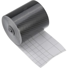 Car Door Edge Guards Door Sill Protector 6D Carbon Fiber Car Wrap Film Vinyl Automotive Wrap Film Car Door Sill Protection Film Anti-Collision Fits for Most Car Truck SUV (2.76In x 23Ft, Black)