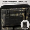 Black Polyester Car Seat Back Organizer with Multi-Pocket Hanging Storage
