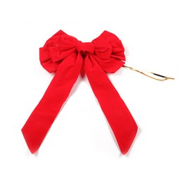 CENPEK 4pcs Christmas Red Velvet Bow 25x45cm Christmas Decorative Bows for Christmas Indoor and Outdoor Decorations