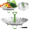 Consevisen Vegetable Steamer Basket for Cooking Food, Stainless Steel Veggie