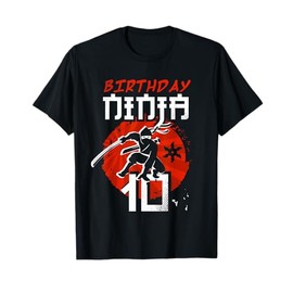 10 Birthday Ninja 10th Birthday Gifts 10 Year Old Boys Girls T-Shirt