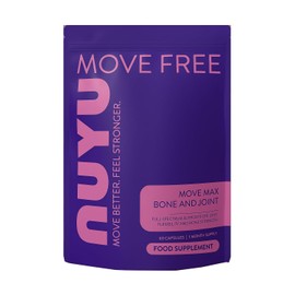 NUYU Move Max Bone & Joint Capsules - Glucosamine Sulphate, UK Made
