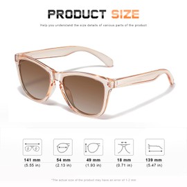 DANAMY Sunglasses Womens Polarized Sunglasses for Women Trendy Designer Mirrored Sunglasses UV400 Protection Sun Glasses