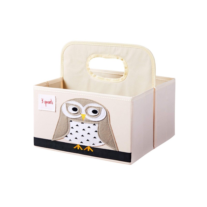 3 Sprouts Baby Nappy Caddy Organiser Basket for Children's Room,