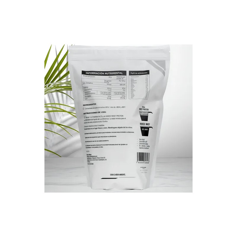 Kardagar Natural Whey Protein, Sin Sabor Bolsa 1 Kg