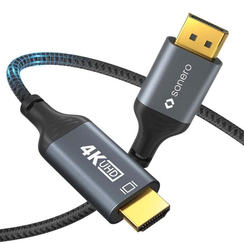 Sonero® 4K DisplayPort 1.2 auf HDMI 2.0 Kabel, DisplayPort Stecker