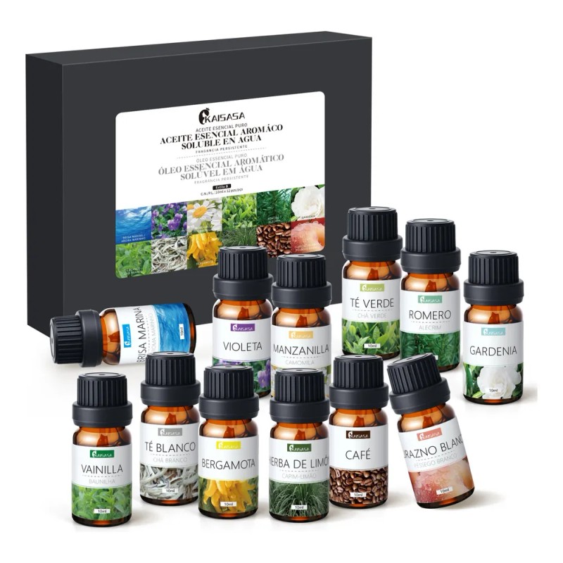 Kaisasa Kit De 12 Aceites Esenciales Aromaterapia Natural Estilo B