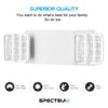 SPECTSUN Emergency Light White, Commercial Emergency Light with Battery Backup,