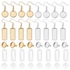 GOMAKERER Pack of 120 4 Styles Stainless Steel Earring Edging