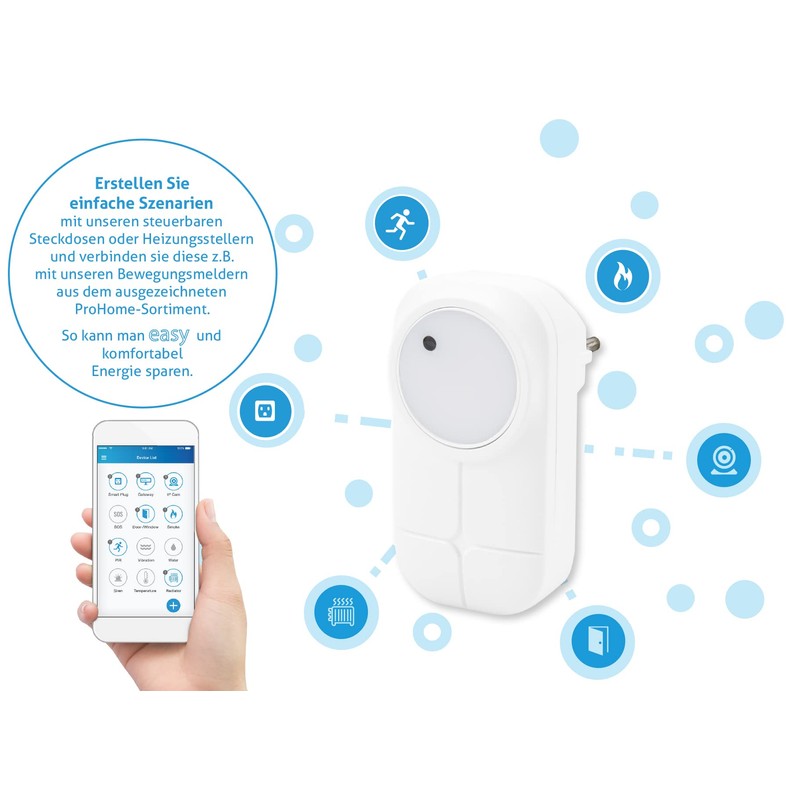 OLYMPIA ProHome easy, Smart Home System with Alarm Function, Easy