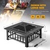 Devoko Devoko Outdoor Fire Pit, 32 Inch Firepit Table Metal