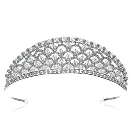 SAMKY Royal Dutchess Rhinestone Crystal Beaded Tiara Crown T1294