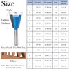 1Pcs Dovetail Router Bits, 1/2" Shank Half-Blind and Through Dovetail