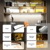 Under Cabinet Lighting Wireless with Remote,Rechargeable Battery Operated Closet Lights,3