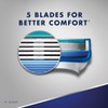 Gillette5 Mens Razor Blade Refills, 12 Count, Lubrastrip for a