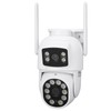 Dual Lens Security Camera 360° Pan Tilt Wireless Surveillance Camera