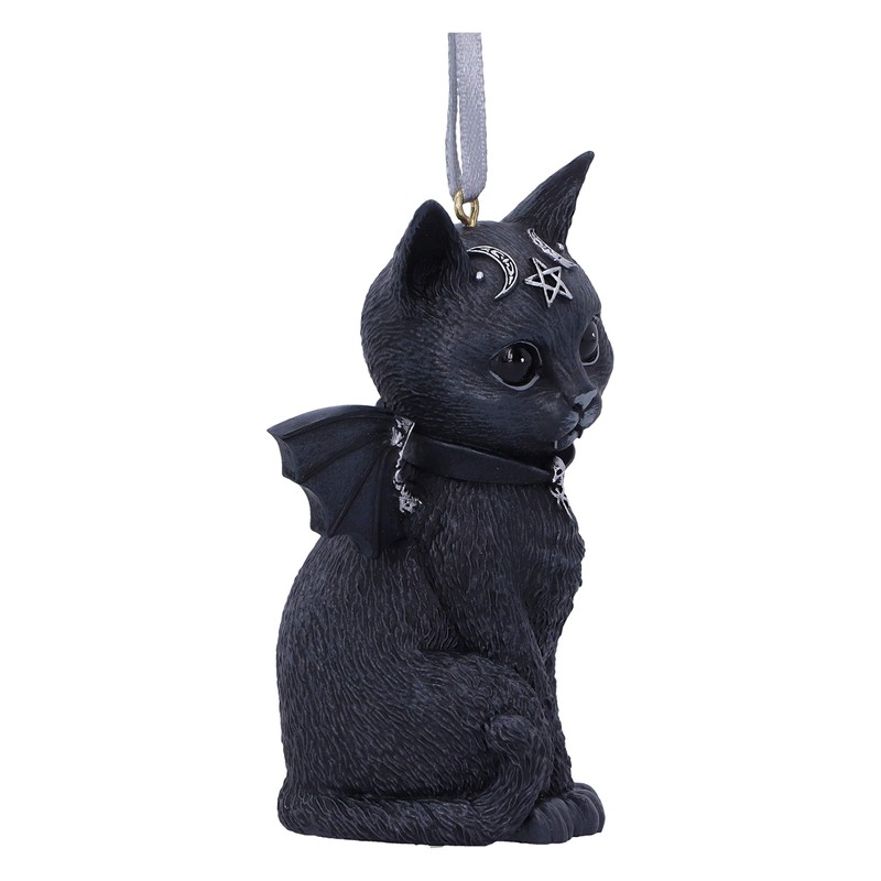 Nemesis Now Cult Cuties Malpuss Hanging Ornament, Black, 9.2cm