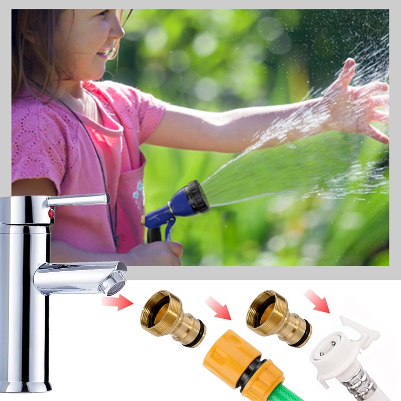 Universal Kitchen Mixer Tap Hose Connector & End Quick Connector,