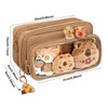 Capybara Large Capacity Pencil Case | Open Wide 4 Compartment