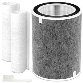 Dssuta HP200 HP201 HP202 Replacement Filter Compatible with Shark HP200 Series, HP202 HP201 HP232 HP302, UA205 and HC502 Air Filter Replacement, Compare Part HE2FKBAS, HE2FKBASMB