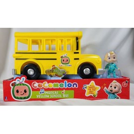 Jazwares Cocomelon Musical JJ Figure Yellow School Bus with Sound & 3" Figure SHIPS FREE!