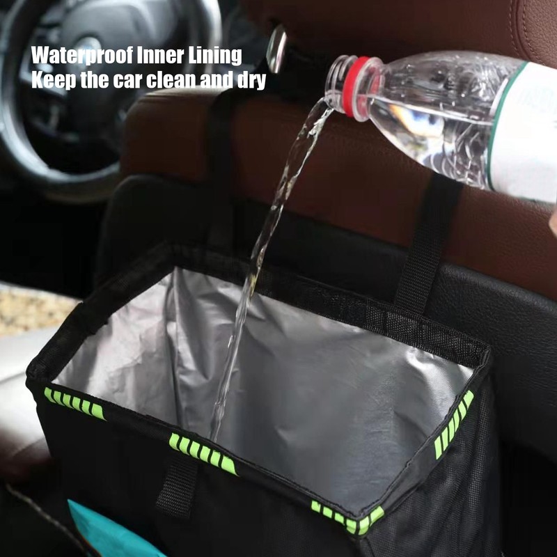 Car Garbage Storage Bag Waterproof Foldable Oxford Fabric Auto Litter