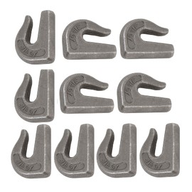Mytee Products (10 Pack G70 5/16" Weld On Chain Grab Hooks - 4700 lbs WLL Forged Chain Hook for Truck Tractor Flatbed - Heavy Duty Weldable Grab Hooks for Rigging/Forklift Trailer