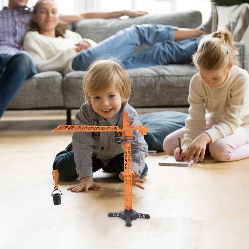 Sewroro Crane Truck Toy with Movable Parts 14.96 Inch Plastic
