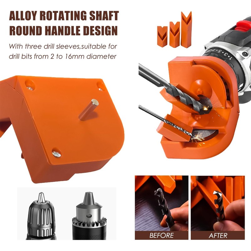 Drill Bit Sharpener - Professional Drill Bits Sharpener for All