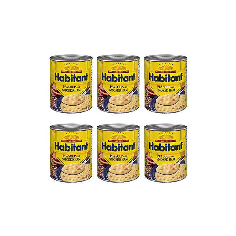 Habitant Pea Soup with Smoked Ham 796ml/28 fl. oz. 6-Pack