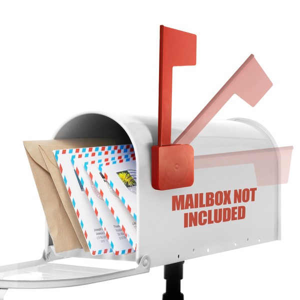 Anley Universal Outgoing Mail Mailbox Flag for Wood, Metal &