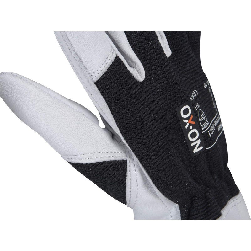 HandschuhMan. OX-ON Stone Work Gloves Soft Leather Gloves with Spandex