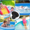 NT-ling Pool Plug Strainer Stopper, 4Pcs, Blue/Black Rubber, 1.56" H