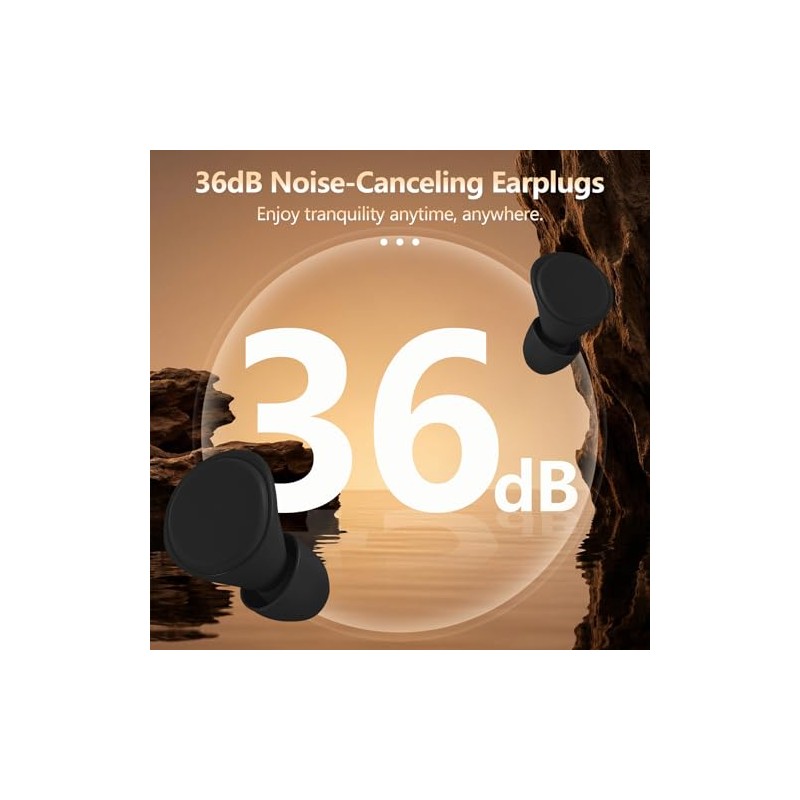 Ear Plugs for Sleeping, 36 dB Noise Cancelling, Ear Protection,