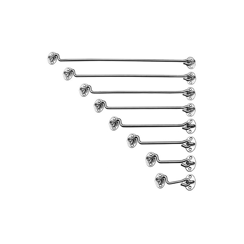 Stainless Steel Storm Hook / Door Hook, Choice of 8