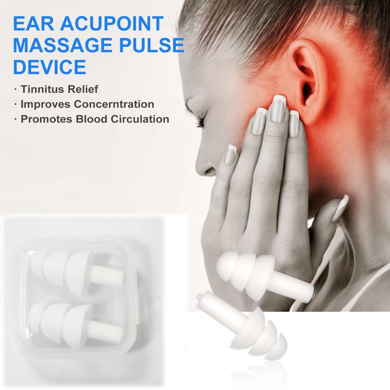 Ear Acupoint Massage Pulse Device Tinnitus Relief for Ringing Ears,