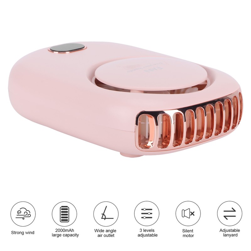 Mini Electric Fan Portable USB Charging Neck Hanging Bladeless Fan