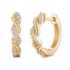 Silver Cartilage Earrings for Women Moissanite Infinity Braided Gold Hoops