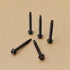 60 PCS Hex Head Self-Tapping Screws for Metal,Black 410 Stainless