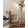 Lightdot 63IN Dimmable (Brightness Adjustable) Black Floor Lamp, Tall Standing