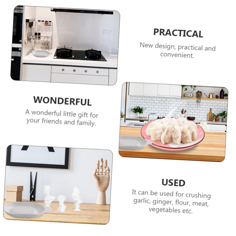 Zerodeko Manual Ginger Shredder Ergonomic Portable Garlic Grater Lightweight Kitchen