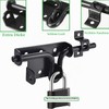 Litensh Door Bolt Double-Sided Sliding Bolt Door Lock with Padlock