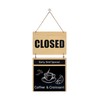 Double-Sided OPEN/CLOSED Sign with Message Board,Ideal for Retail, Restaurants, Bars