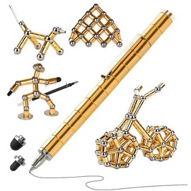 Fidget Pen - Gift for Teenager Boys Girls 8 9 10 11 12 13 14 15 Years Old Fidget Anxiety Relief Fidget Toy Christmas Stocking Filler Gift (gold)