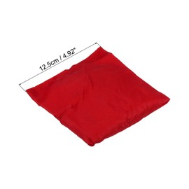 PATIKIL 5 Pcs Cornhole Bean Bags Canvas Sandbags for Carnival Outdoor Yard Party Hand Toss Game Red