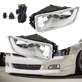 KSPEED For 2003-2007 Honda Accord /2004-2008 Acura TL Bumper Fog Lights Lamp w/Wiring